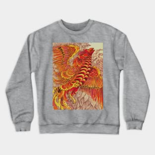 Black Fire Phoenix Crewneck Sweatshirt